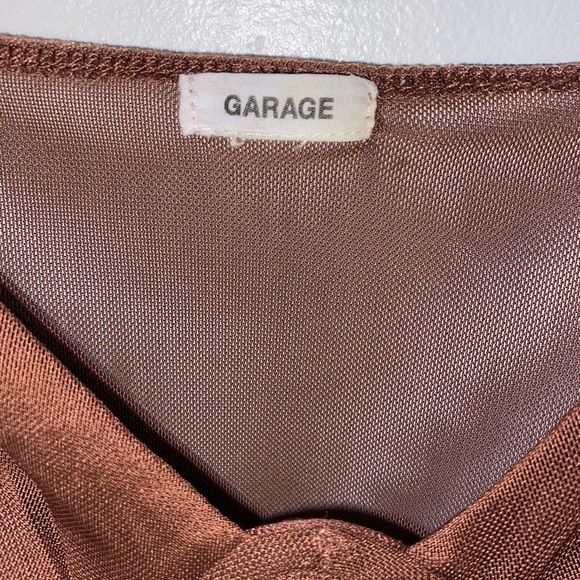 Brown Mesh Crop Top from Garage - Picture 3 of 3